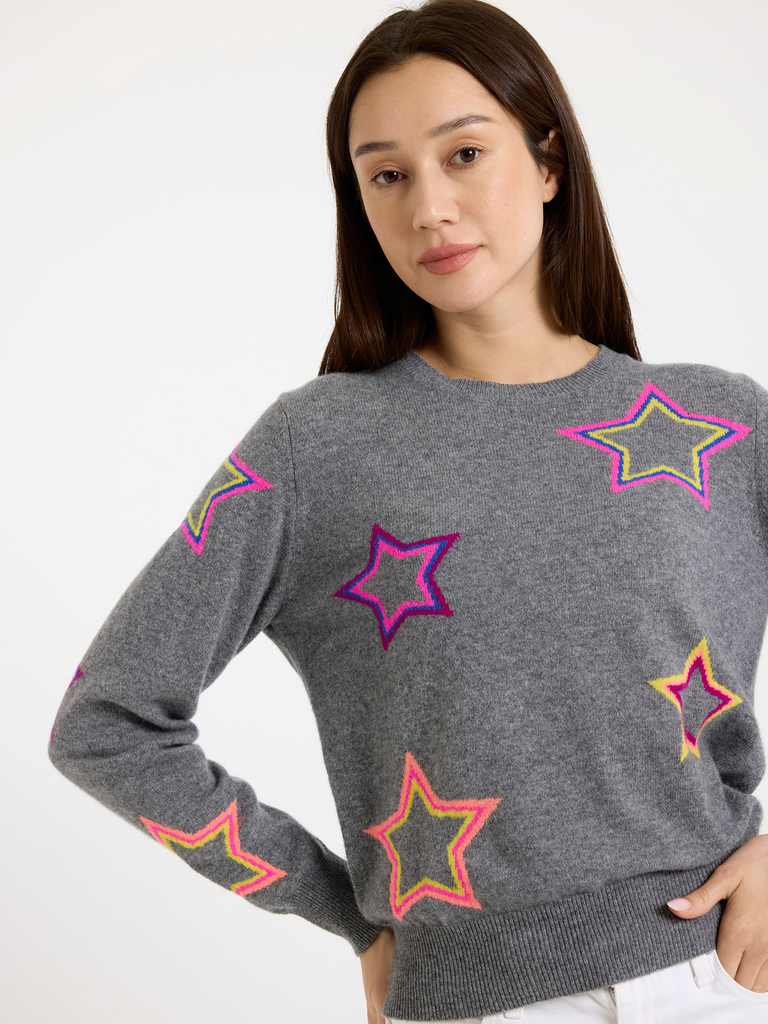 Pop Star Cashmere Crew Neck Jumper