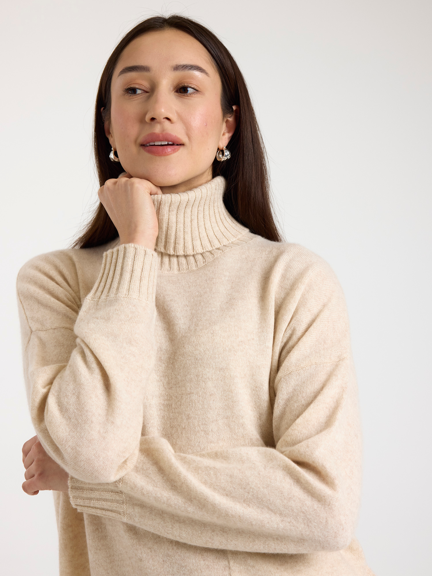 Pippin Cashmere Roll Neck Jumper