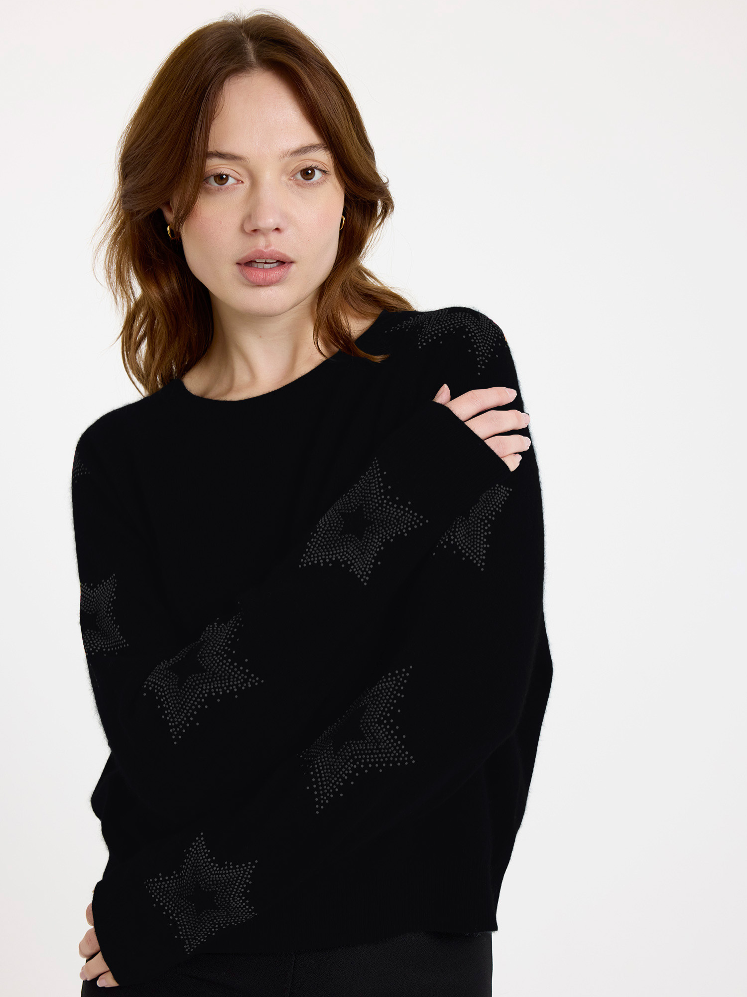 Star Dust Sleeve Cashmere Jumper